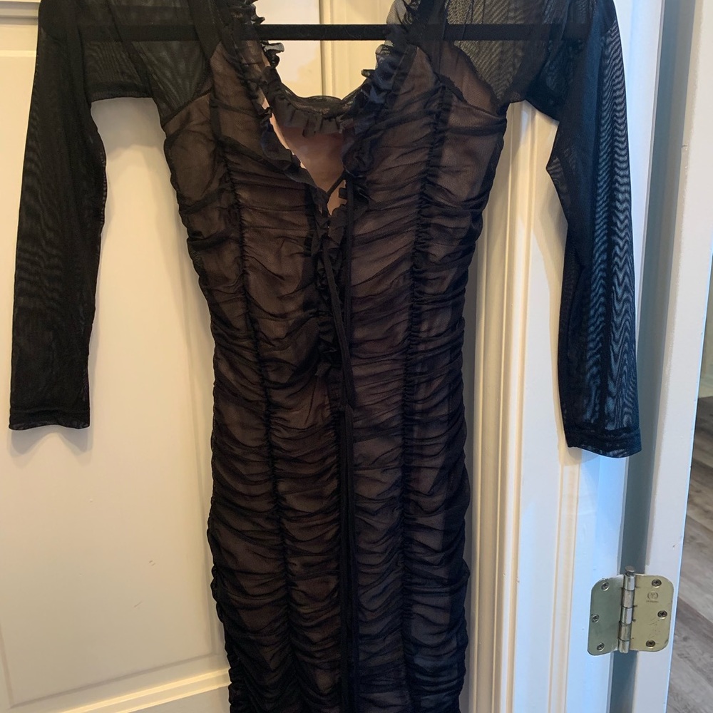 Mini black dress